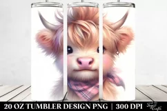 Happy Baby Highland Cow Showing Ok Sign Product Image 2