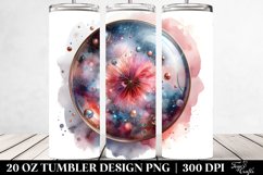 Shiny Cosmos Watercolor | 20 Oz Tumbler Product Image 2