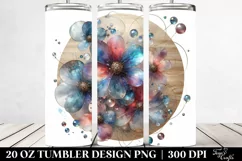 Shiny Cosmos Watercolor | 20 Oz Tumbler Product Image 2