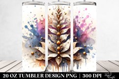 Abstract Stained Lobelia | 20 Oz Tumbler Product Image 2