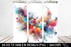 Colorful Watercolor Particles | 20 Oz Tumbler Product Image 2