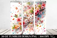 Pastel Tumbling Spring Petals | 20 Oz Tumbler Product Image 2