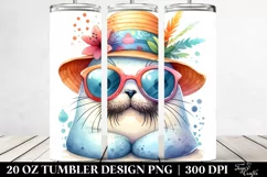 Cute Baby Walrus Sunglasses | 20 oz Tumbler Product Image 2