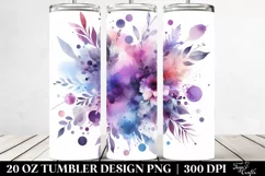 Colorful Purple Background Splash | 20 Oz Tumbler Product Image 2