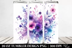 Colorful Purple Background Splash | 20 Oz Tumbler Product Image 2
