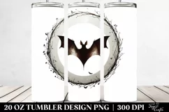 Simple Bat Clipart, High-Res 20 Oz Tumbler Product Image 2