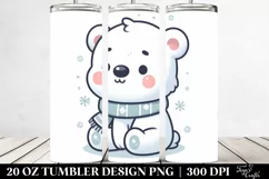 Cute Baby Polar Bear Clipart Product Image 2