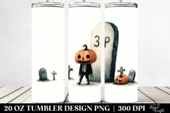 Simple Funny Graveyard Halloween Clipart 20 Oz Tumbler Product Image 2
