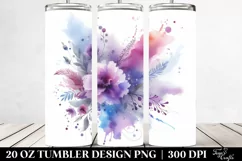 Colorful Purple Background Splash | 20 Oz Tumbler Product Image 2