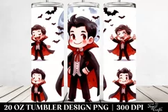Simple Funny Vampire Halloween Clipart 20 Oz Tumbler Product Image 2