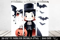 Simple Funny Vampire Halloween Clipart 20 Oz Tumbler Product Image 2