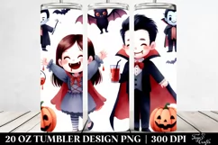 Simple Funny Vampire Halloween Clipart 20 Oz Tumbler Product Image 2