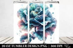 Shiny Begonia Watercolor | 20 Oz Tumbler Product Image 2