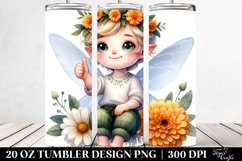 Watercolor Fairy Cute Baby Lamb | 20 Oz Tumbler Product Image 2