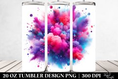 Colorful Magenta Gliterry Particles | 20 Oz Tumbler Product Image 2