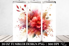 Colorful Redish Splash Foil | 20 Oz Tumbler Product Image 2