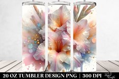 Glossy Gladiolus Tumbler Product Image 2