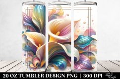 Shiny Calla Lily Tumbler Product Image 2