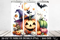 Simple Funny Pumpkin Halloween Clipart 20 Oz Tumbler Product Image 2
