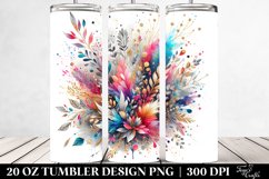 Colorful Splash Silver Foil | 20 Oz Tumbler Product Image 2