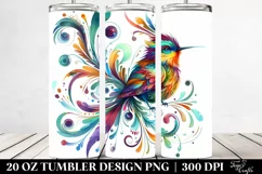 Vibrant Whimsical Bird | 20 Oz Tumbler Product Image 2