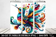 Colorful Vibrant Bird | 20 Oz Tumbler Product Image 2