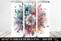 Colorful Splash Silver Foil | 20 Oz Tumbler Product Image 2