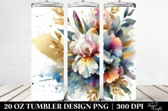 Colorful Abstract Bouquet 20 Oz Tumbler Product Image 2