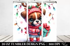 Expressive Boxer 20 Oz Tumbler with Christmas Accessories Product Image 2