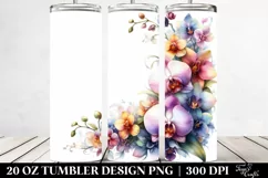 Watercolor Floral Frame,Orchid Whimsical Cute Baby Duck | 20 Product Image 2