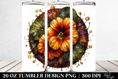 Shiny Nasturtium Stained Tumbler | 20 Oz Product Image 2