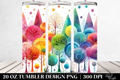 Vibrant Rainbow Trees | 20 oz Tumbler Product Image 2