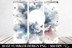 Washed Watercolor Ghost Tumbler Product Image 2