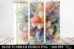 Abstract Pastel Cosmos Clipart 20 Oz Tumbler Product Image 2