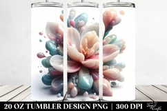 Magnolia Flower Summer 20 Oz Tumbler Product Image 2