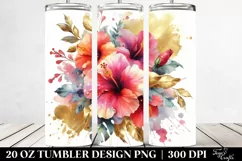 Vibrant Bouquet Gold Foil Tumbler Product Image 2