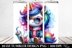 Colorful Baby Unicorn Clipart Product Image 2