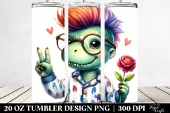 Proud Baby Dinosaur with Victory Sign Product Image 2