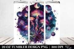 Vibrant Magical Celestial Mushroom 20 Oz Tumbler Product Image 2