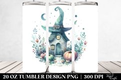Watercolor Witch Tumbler Design | 20 oz Tumbler Product Image 2