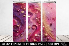 Colorful Magenta Gliterry Background | 20 Oz Tumbler Product Image 2