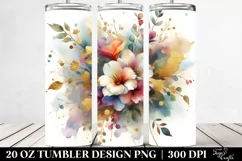 Colorful Abstract Bouquet 20 Oz Tumbler Product Image 2