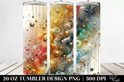 Colorful Gliterry Background With Golden Foil | 20 Oz Product Image 2