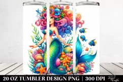 Funny Mermaid | 20 oz Tumbler Product Image 2