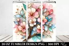 Abstract Pastel Cherry Blossom made of , Transparent 20 Oz Product Image 2