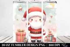 Pastel Simple Santa | 20 oz Tumbler Product Image 2