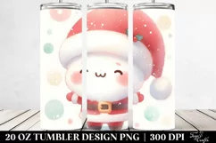 Pastel Simple Santa | 20 oz Tumbler Product Image 2