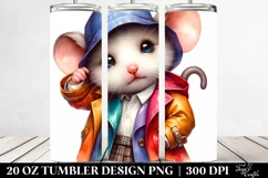 Cute Baby Mouse Posing with Cool Haircut, High-Res 20 Oz Product Image 2