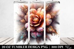 Shiny Camellia with Dust Particles. 20 Oz Tumbler Design Product Image 2