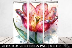 Shiny Detailed Tulip Tumbler | 20 Oz Product Image 2